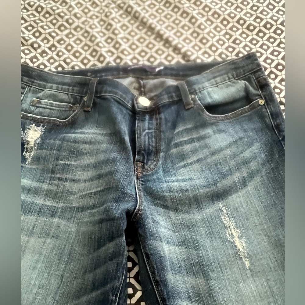 Vigoss Women's Dark Blue Boyfriend Jeans